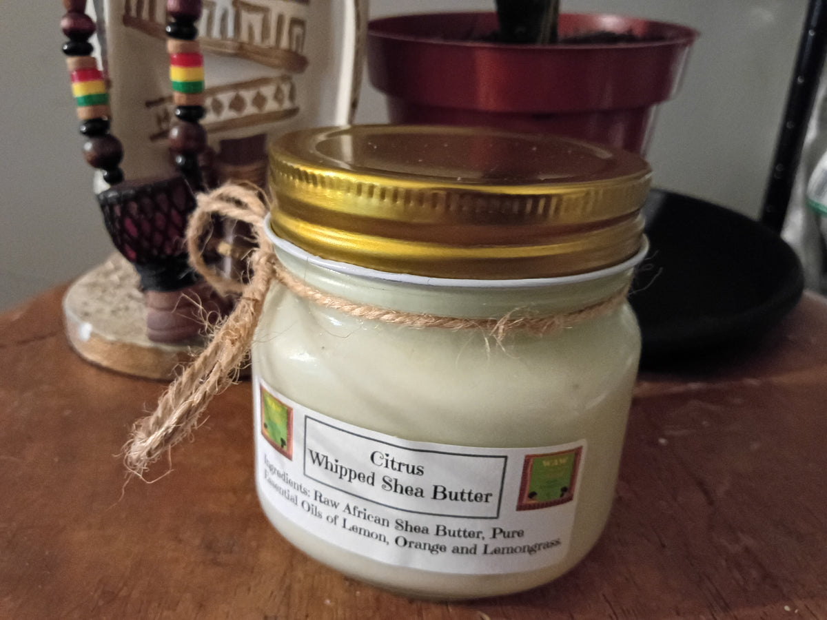 Whipped Raw African Shea Butter – Vanilla, Lavender & Citrus Body Butter