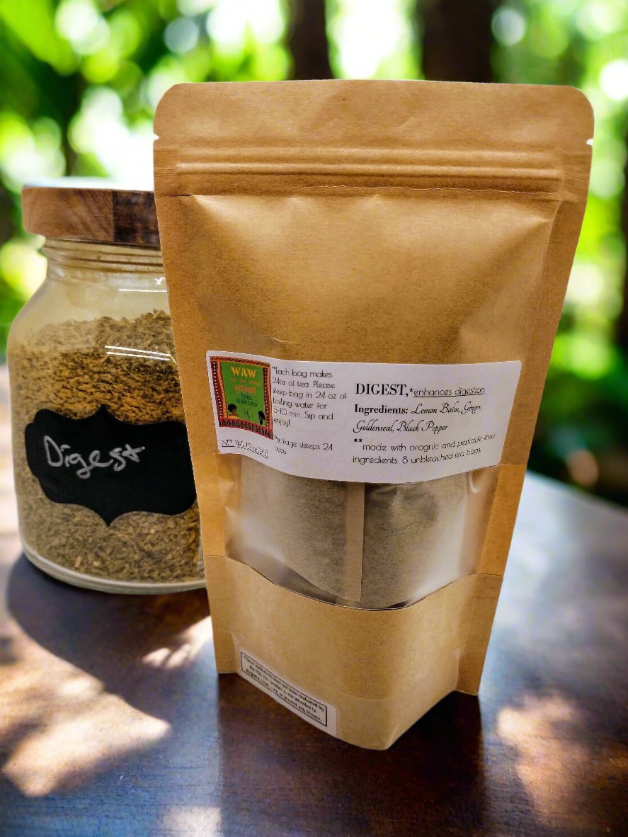 Digest Herbal Tea – Ginger & Lemon Balm Blend for Digestion