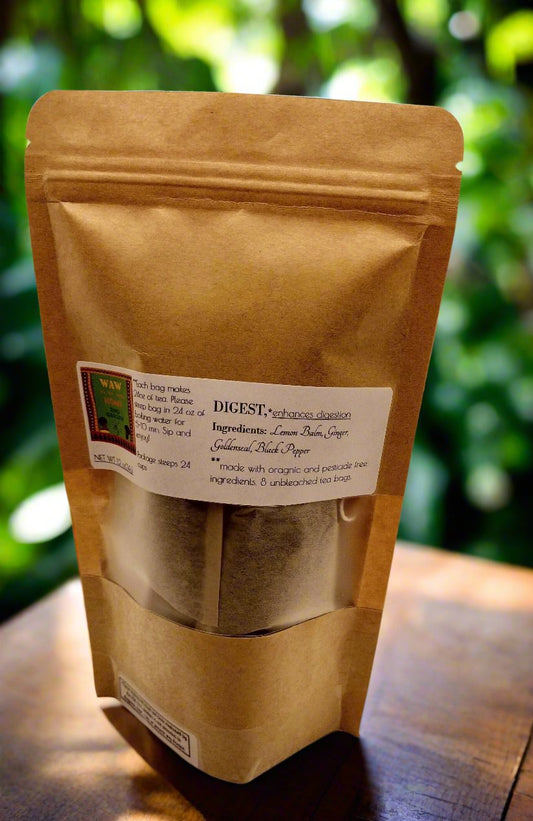 Digest Herbal Tea – Ginger & Lemon Balm Blend for Digestion