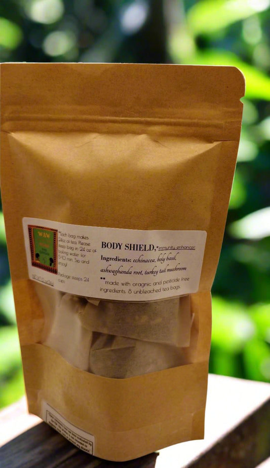 Body Shield Herbal Tea – Echinacea, Holy Basil & Ashwagandha Immune Blend
