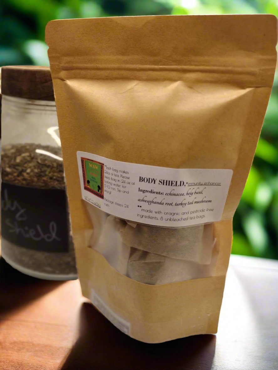 Body Shield Herbal Tea – Echinacea, Holy Basil & Ashwagandha Immune Blend