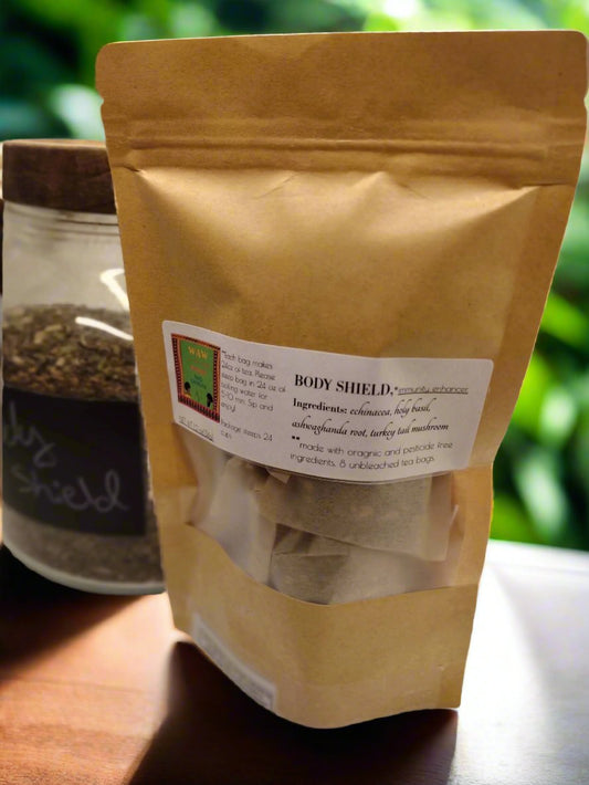 Body Shield Herbal Tea – Echinacea, Holy Basil & Ashwagandha Immune Blend
