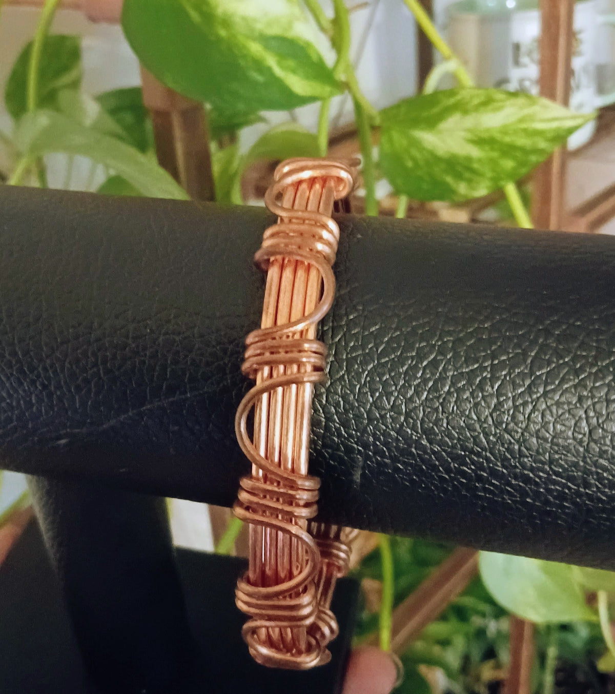 Copper Wrapped Copper Bangle