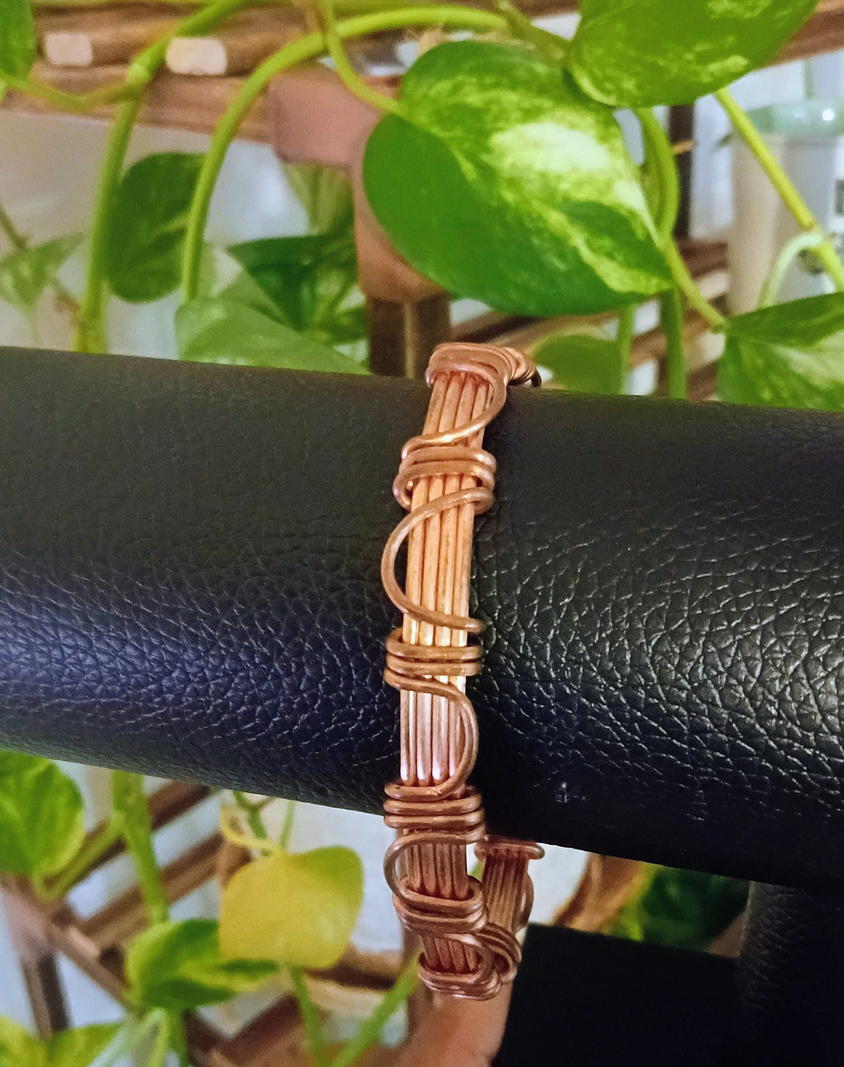 Copper Wrapped Copper Bangle