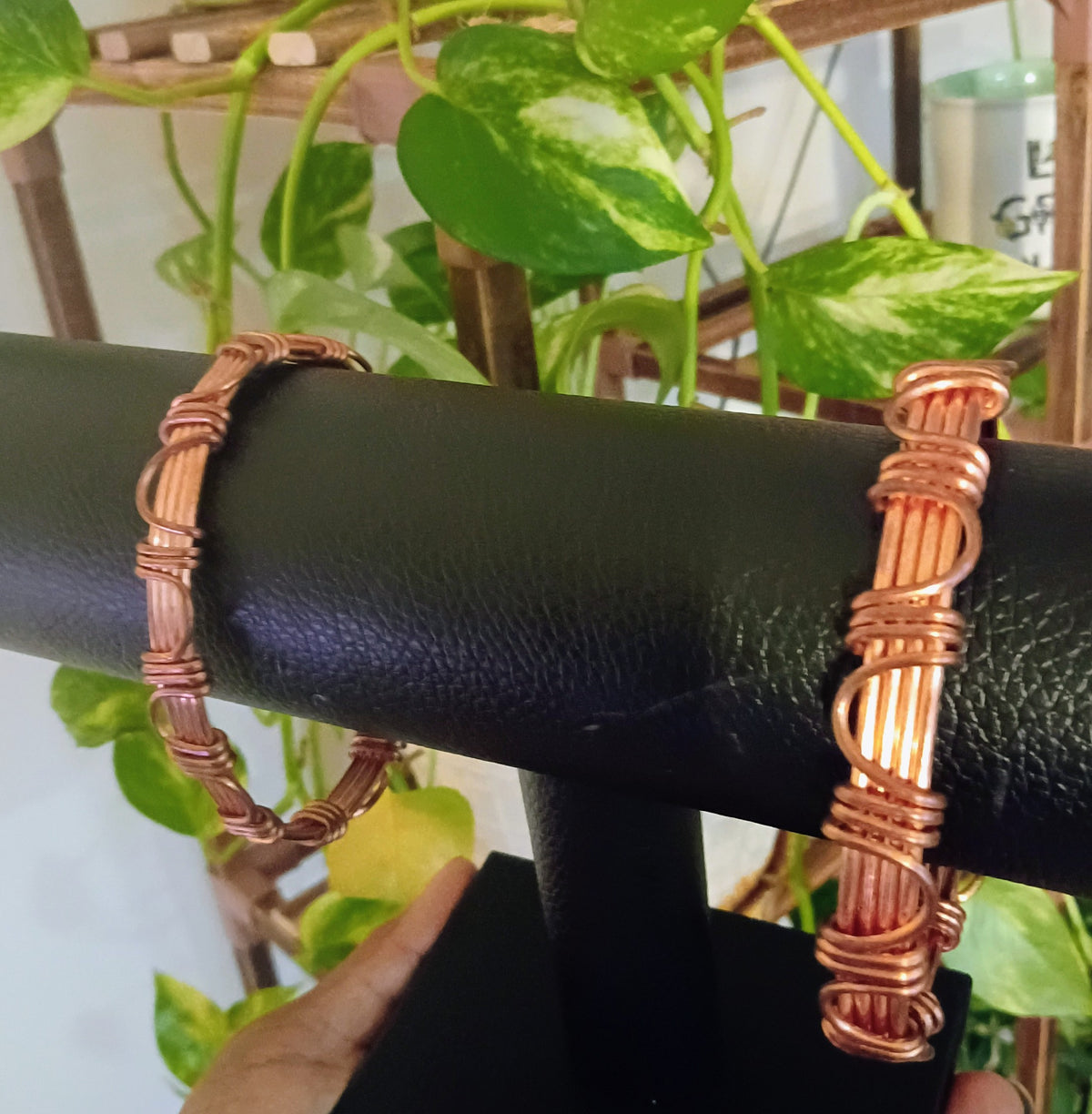 Copper Wrapped Copper Bangle
